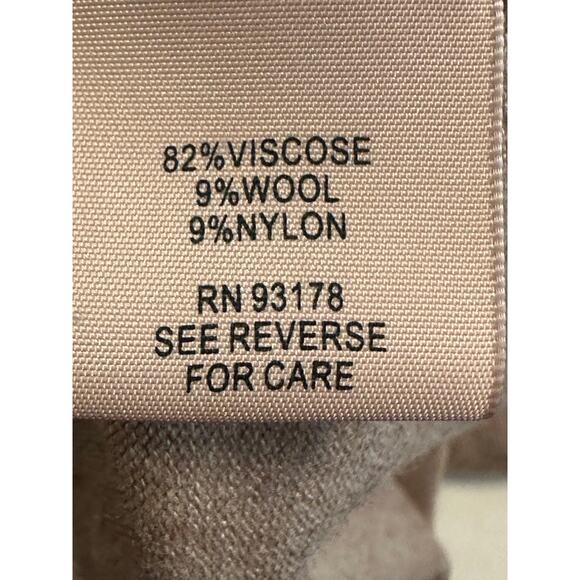 Philosophy Cowl Neck Crochet Overlay with Matching Cuffs Dress Taupe XL - Picture 15 of 15